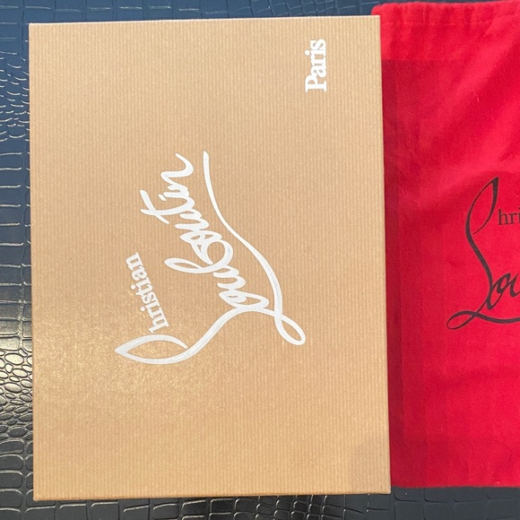 Christian Louboutin Glossy Black Heels with Red Sole - Picture 12 of 13